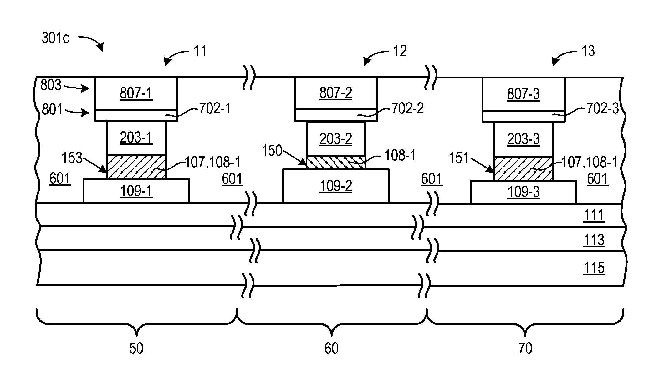 Method of forming double gate transistors having varying gate dielectric thicknesses