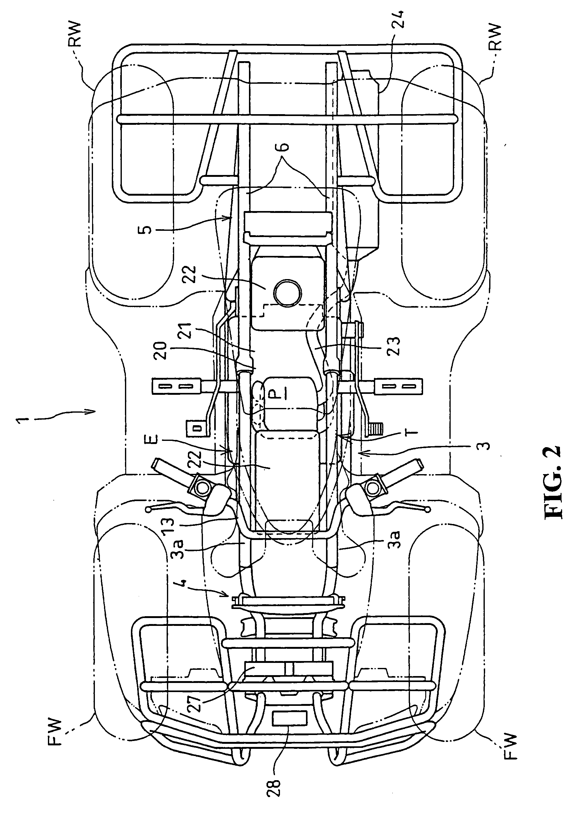 Pump drive structure of water-cooled internal combustion engine