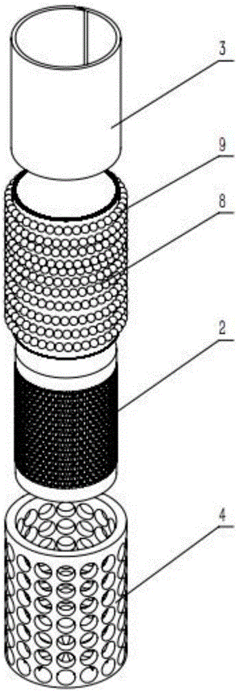 Compact cylindrical ion exchange membrane fuel cell and preparation method thereof