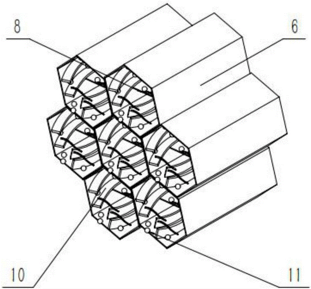 Compact cylindrical ion exchange membrane fuel cell and preparation method thereof