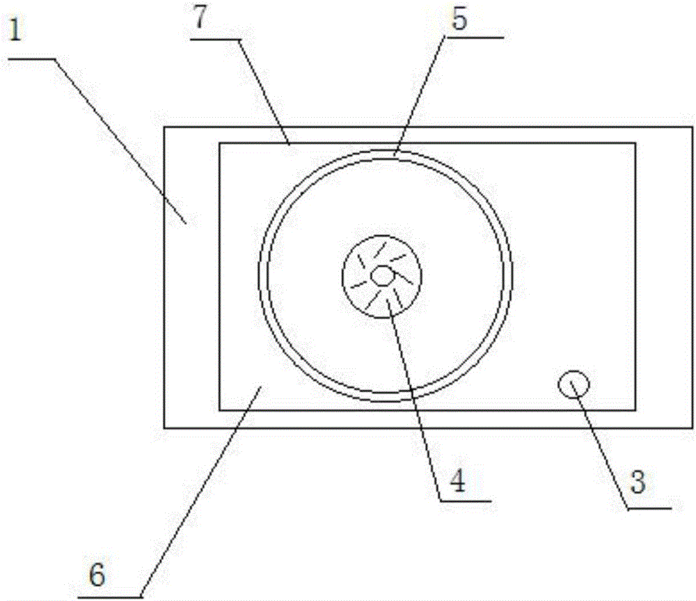 Embedded integrated gas cooker