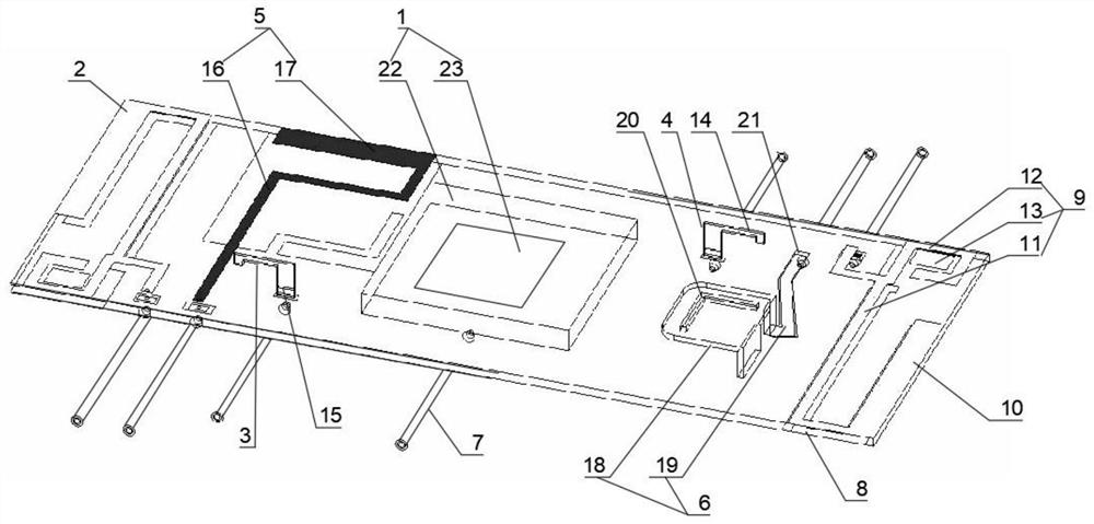 Multifunctional vehicle-mounted combined antenna and vehicle