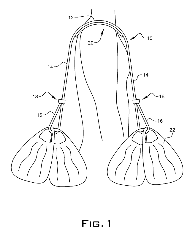 Device for carrying bags without the use of hands