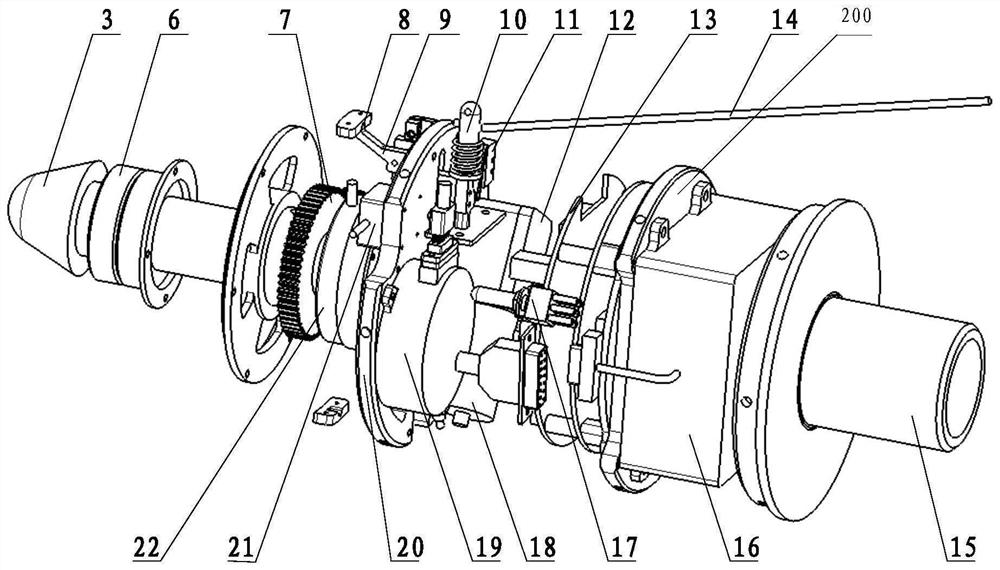 Two-dimensional trajectory correction assembly for aviation guided bomb