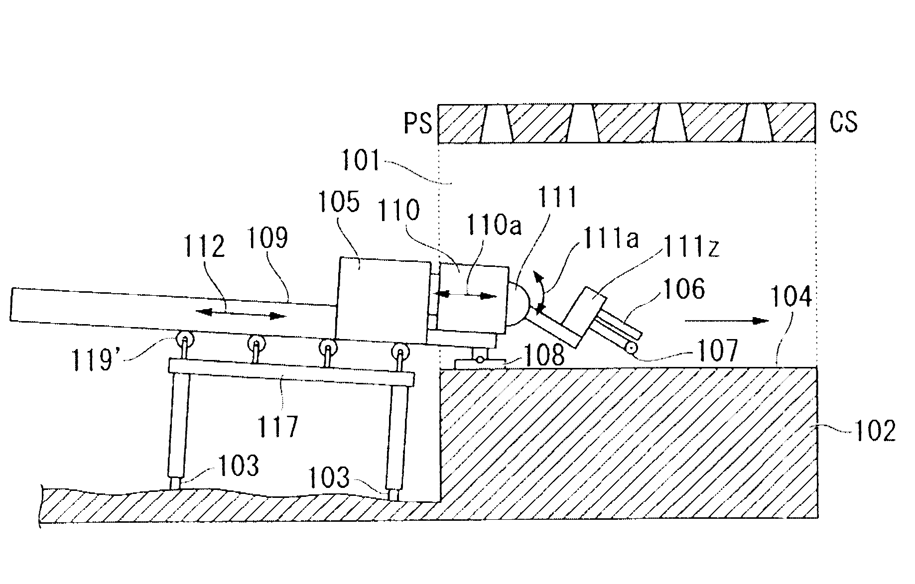 Repair method and repair device for wall surface of coke oven chamber at bottom edge thereof