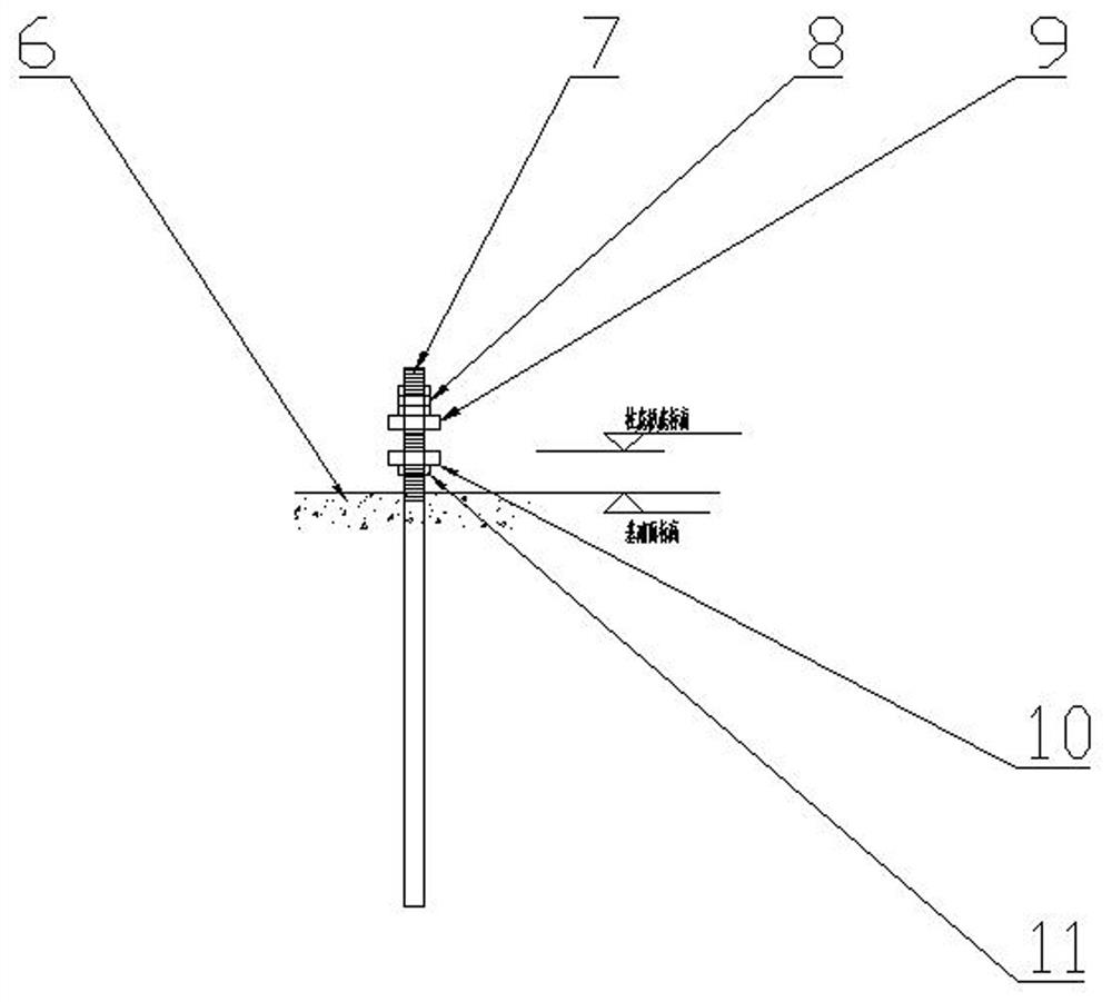 Construction method for adjusting distance between column grids of steel structure