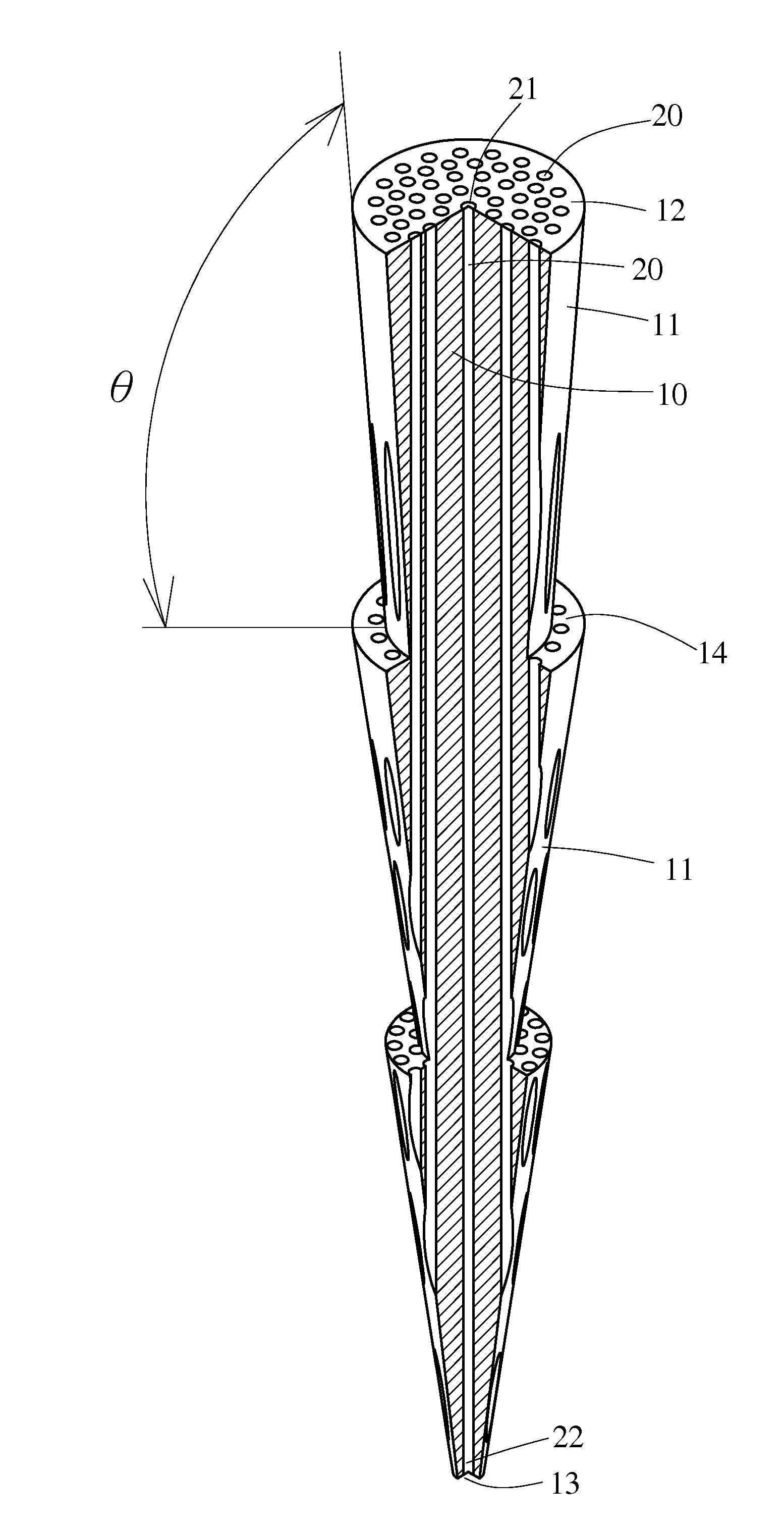 Fiber optics dental post