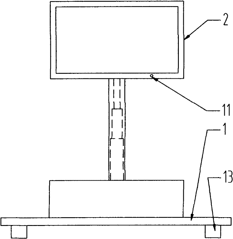 Multifunctional flat-panel television commutator