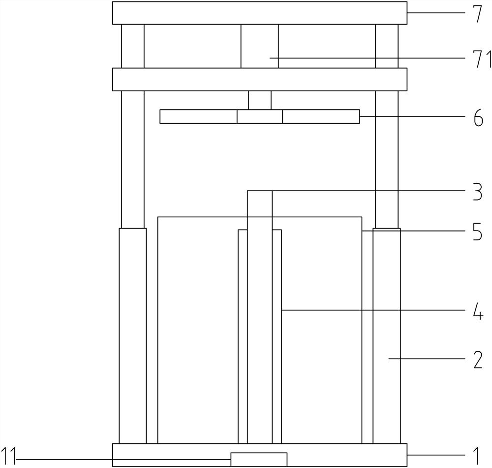 Device for measuring highest strength ratio of slurry retaining wall by simulating different working conditions and operation method