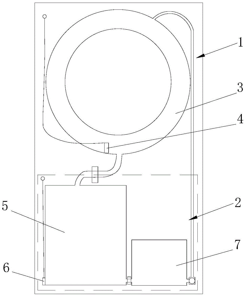 Washing machine water cycle treatment control method and washing machine