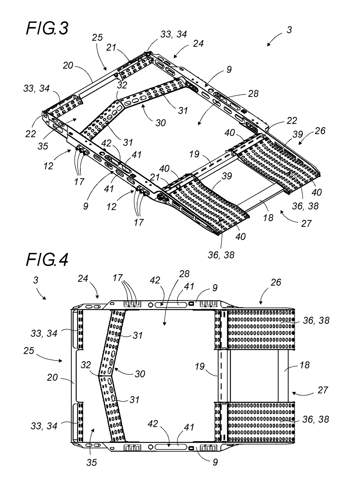 Individual, universal, removable, load-bearing pallet for car-carrying vehicle