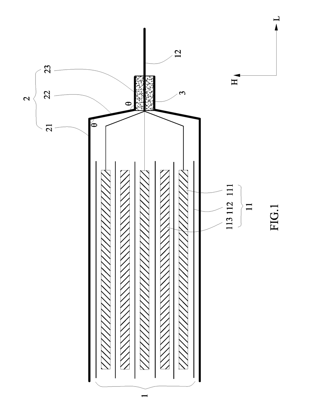 Flexibly-packaged secondary battery