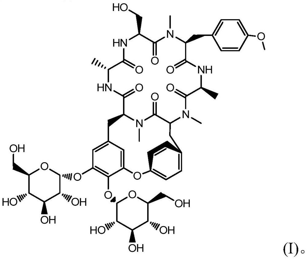 Radix rubiae cyclic peptide compound and preparation method thereof