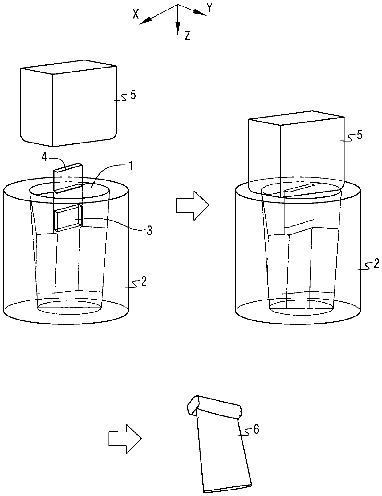 Method for controlling forged blade extrusion molding residual stress