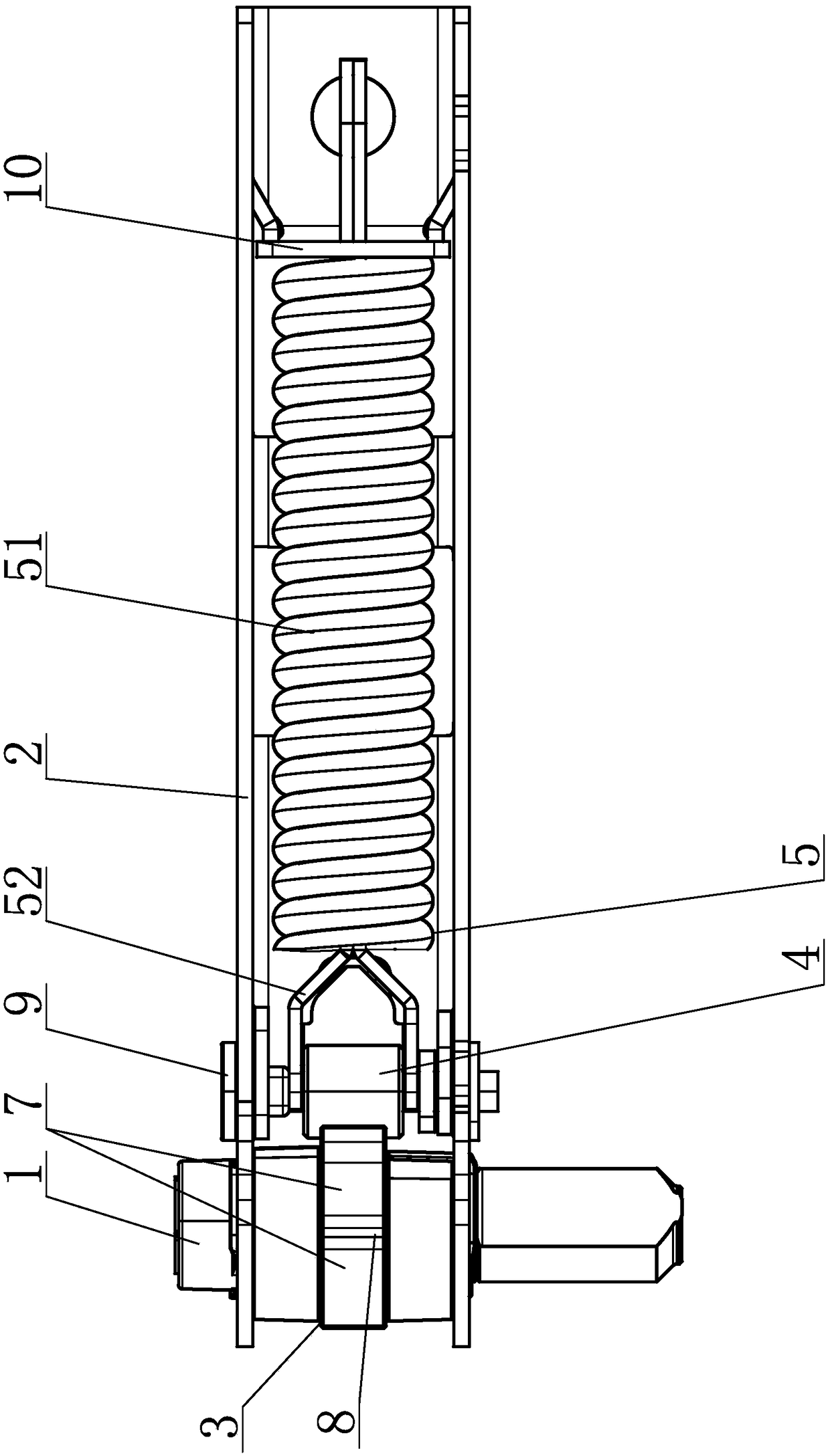 Refrigerator door closing device with free suspension function