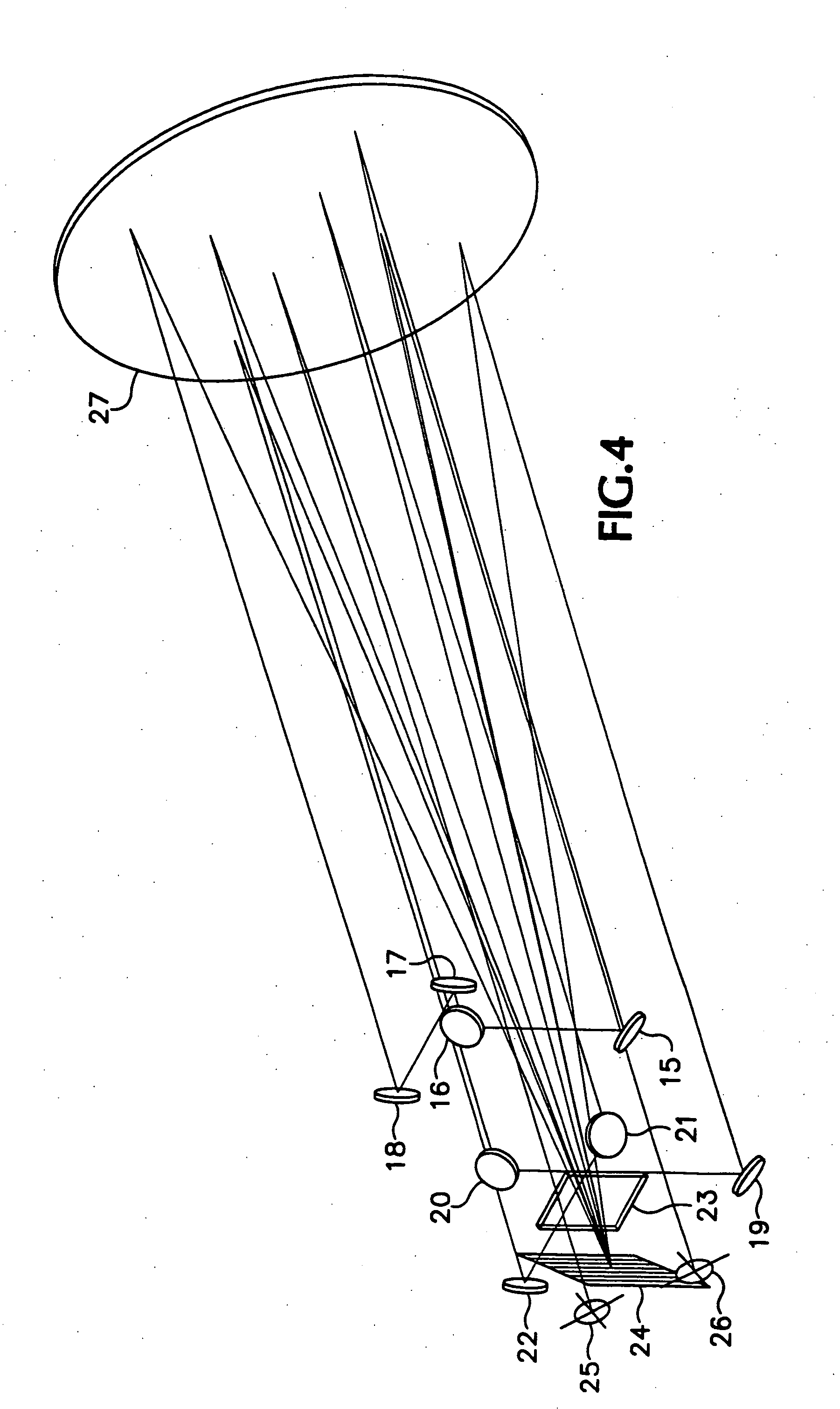 Array and method for monitoring the performance of DWDM multiwavelength systems