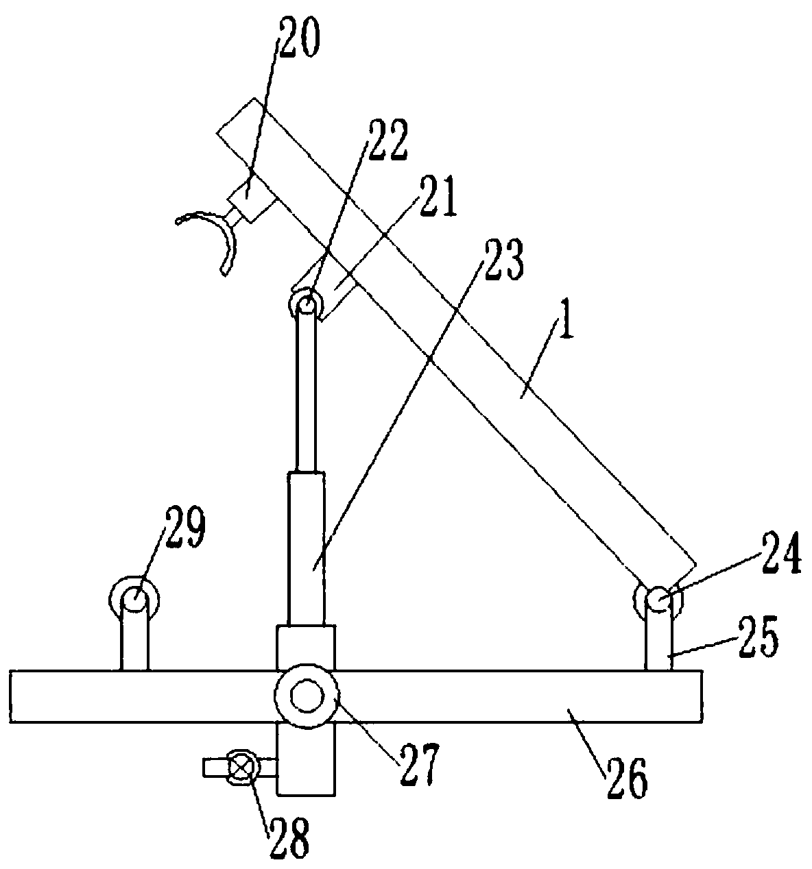 An easy-to-unload material transport truck for building construction