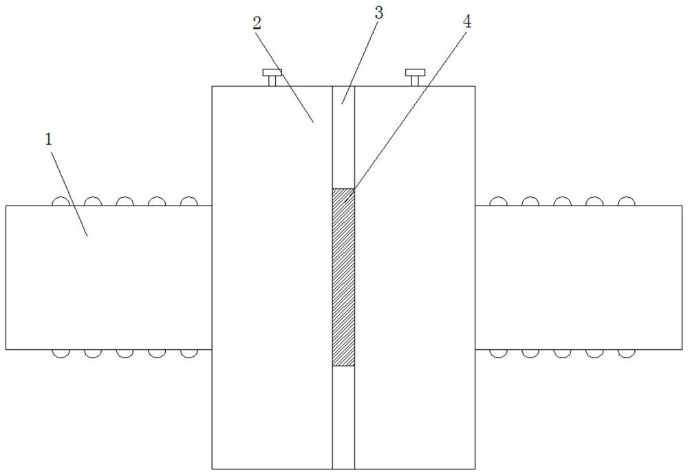 An mpve double-wall corrugated pipe connection sealing device