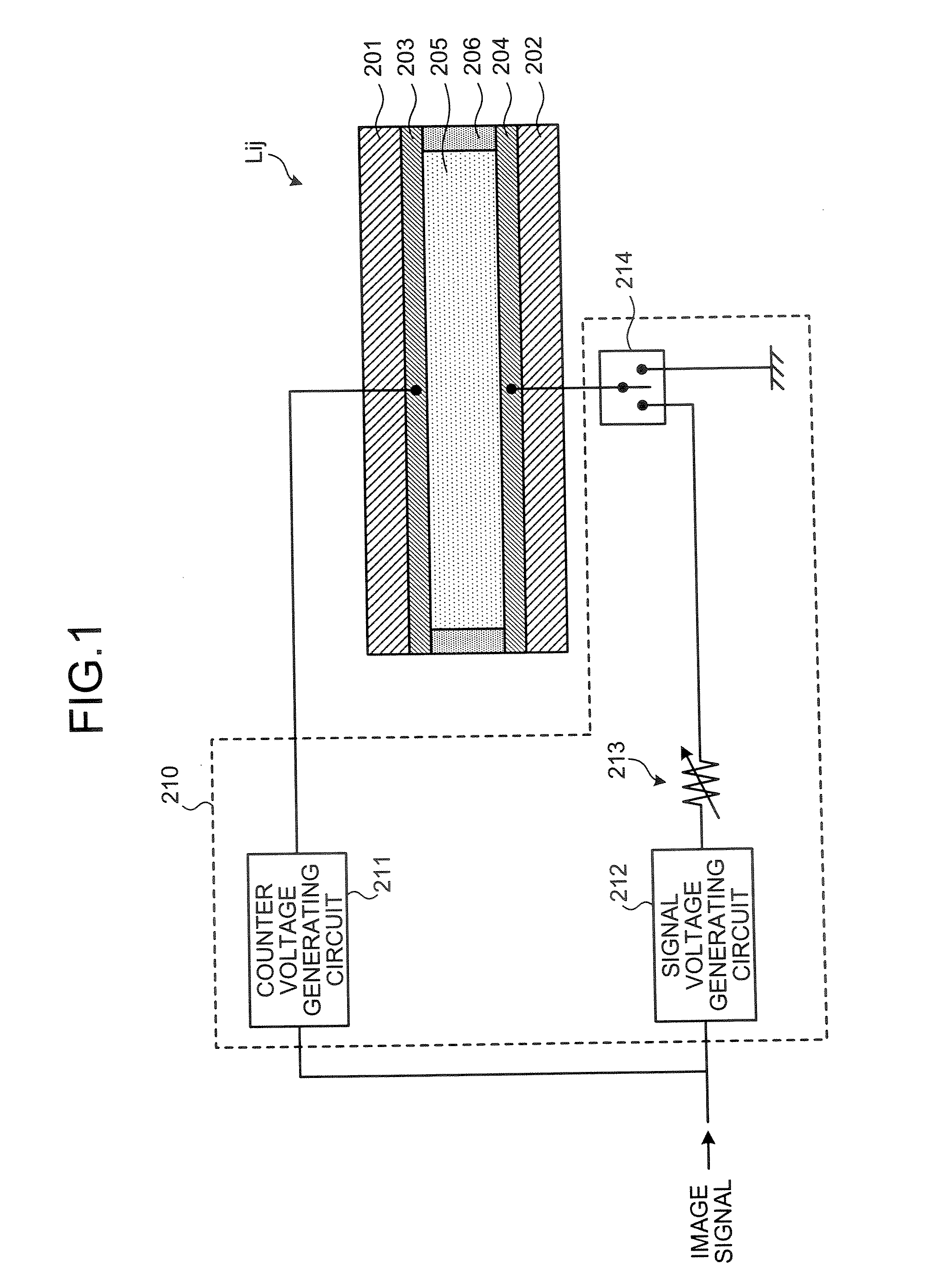 Display apparatus and display element driving method