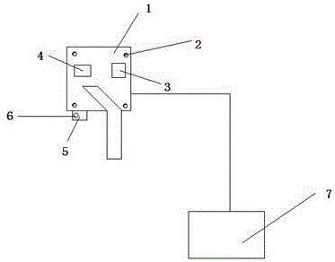 Metal door lock with warning function