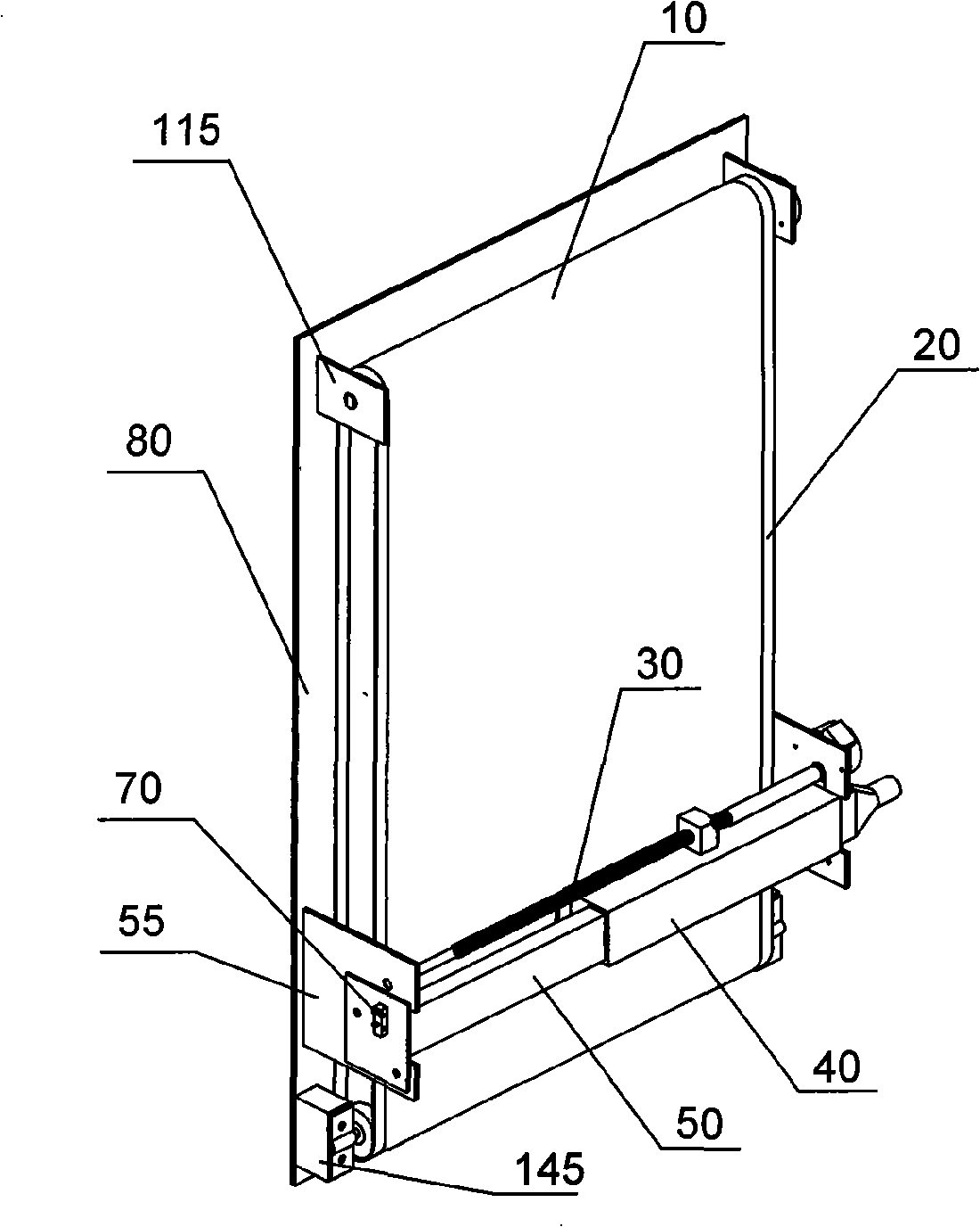 Filter screen rolling and automatic cleaning device of split-floor type air conditioner