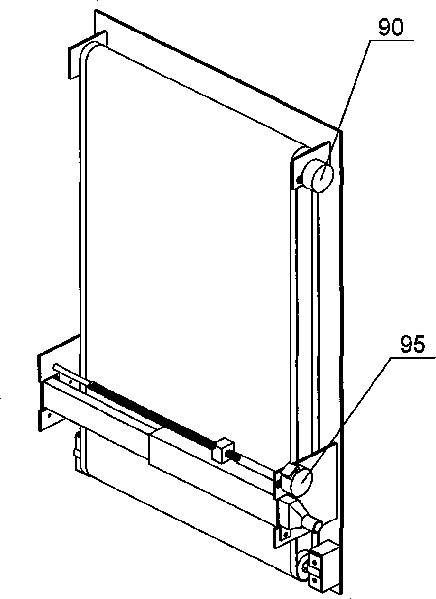 Filter screen rolling and automatic cleaning device of split-floor type air conditioner