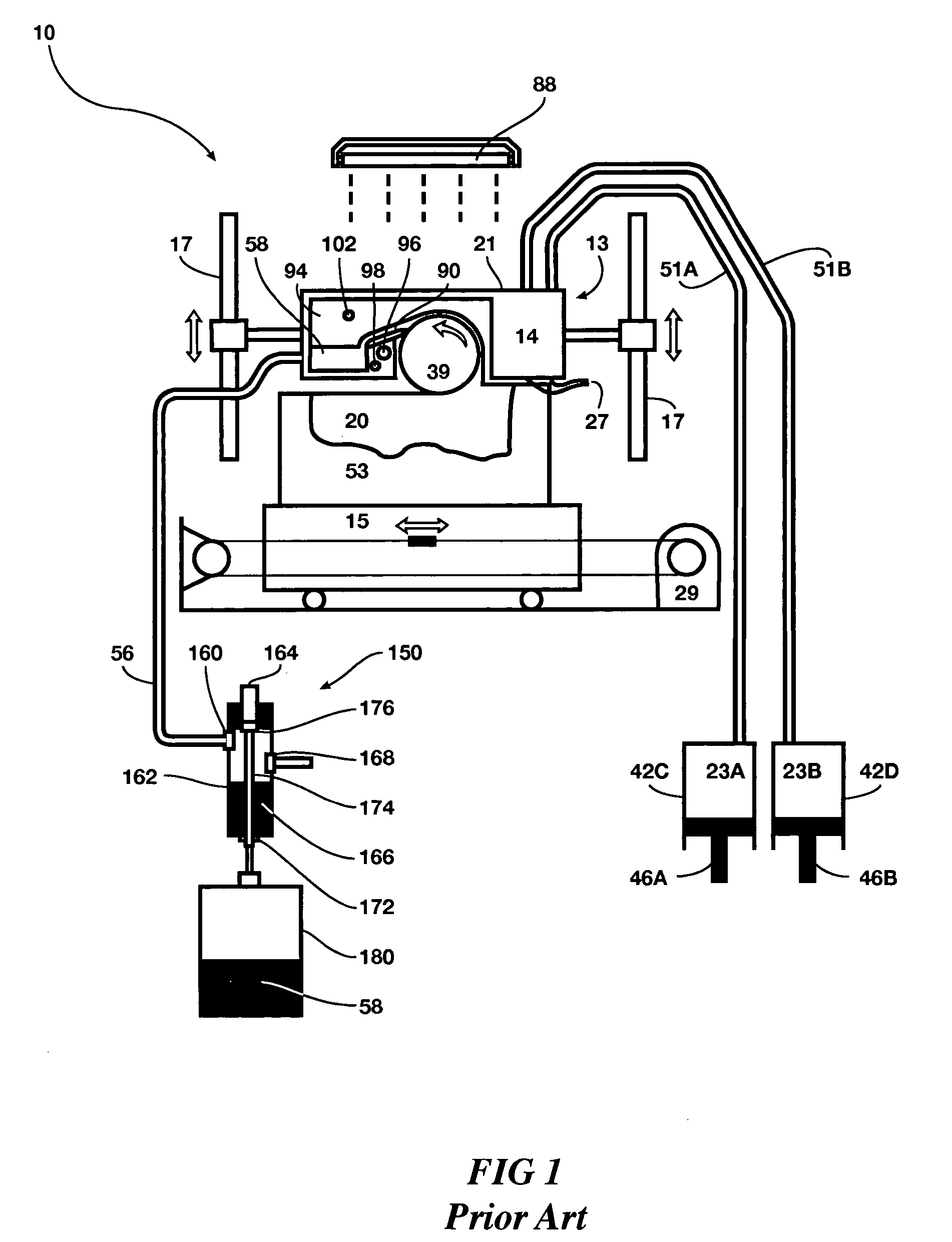 Removal of fluid by-product from a solid deposition modeling process