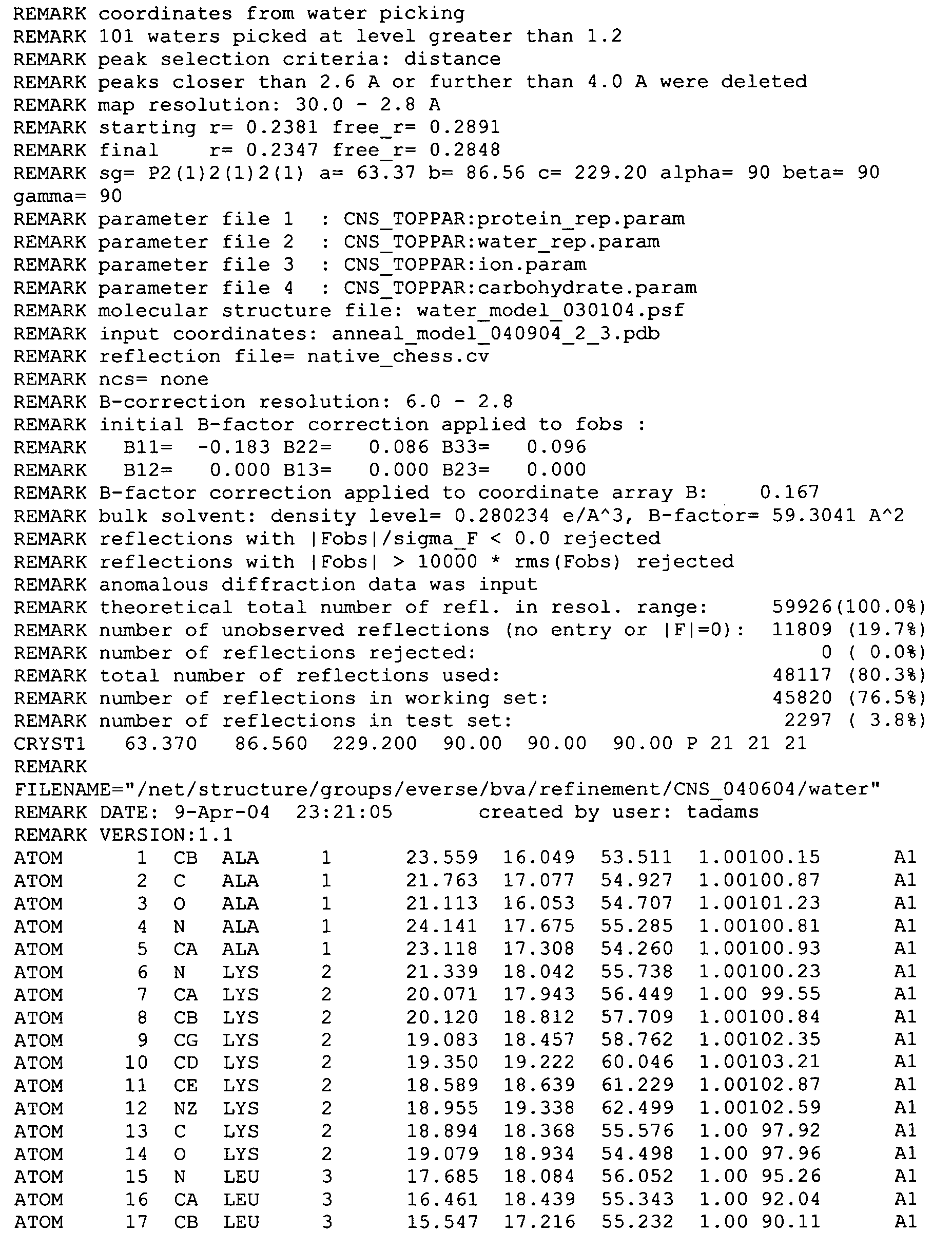 Crystal structure of factor Vai and method for identifying blood factor Va modulators