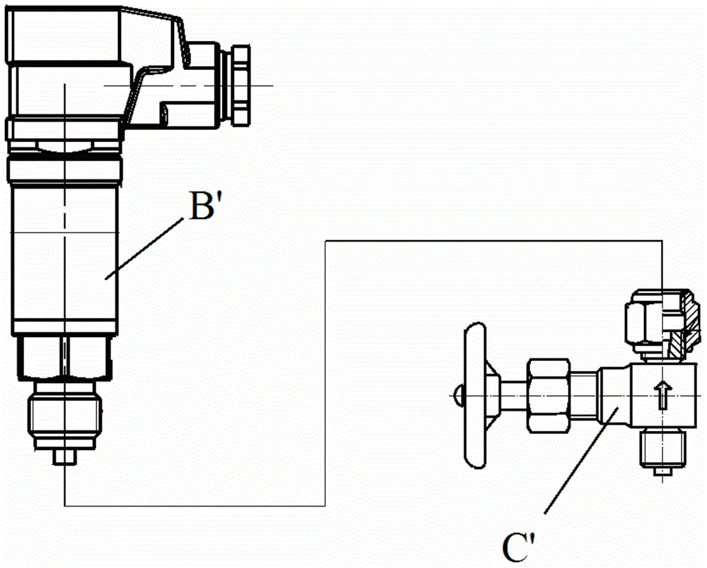 A diesel engine pressure detection signal integrated input and output device