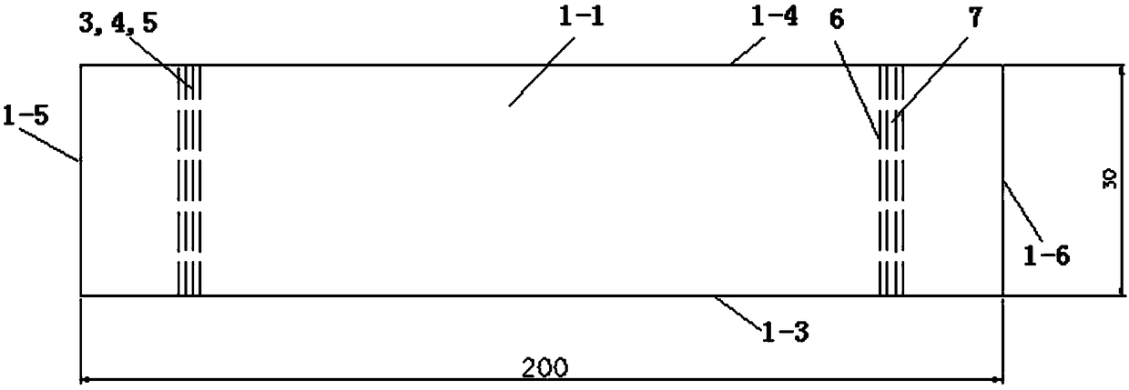 Reference reflector test block and method for measuring weld defects of thick plates