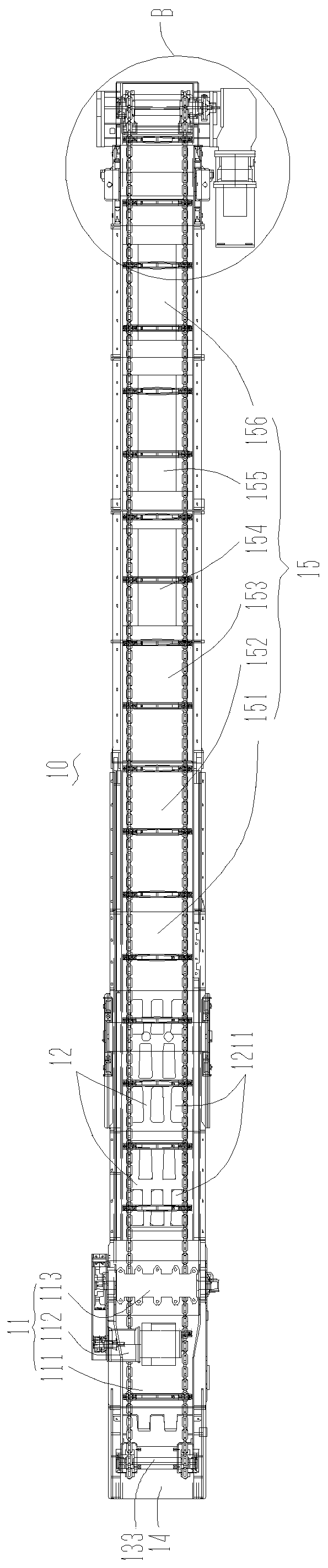 Crossheading bidirectional transporting, screening, crushing and transloading system