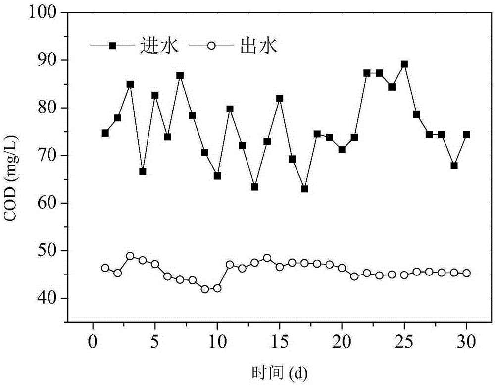 Upflow ozone biological aerated filter device and petrochemical wastewater treatment method