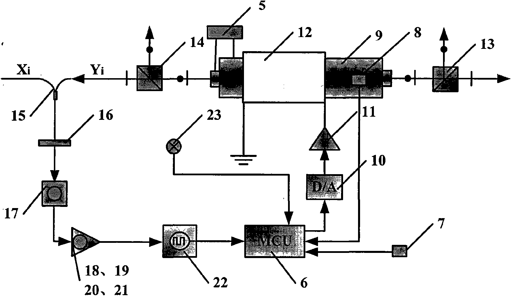 Double-longitudinal-mode laser heat frequency stabilization method and device based on iodine frequency stabilization reference light