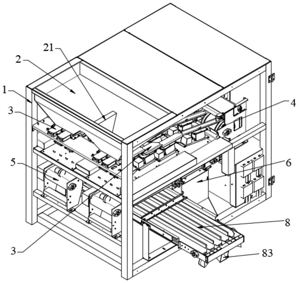 A sorter for chewable palm fruits