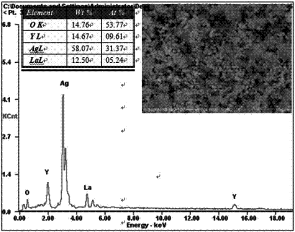 A kind of novel silver rare earth oxide alloy and preparation method thereof