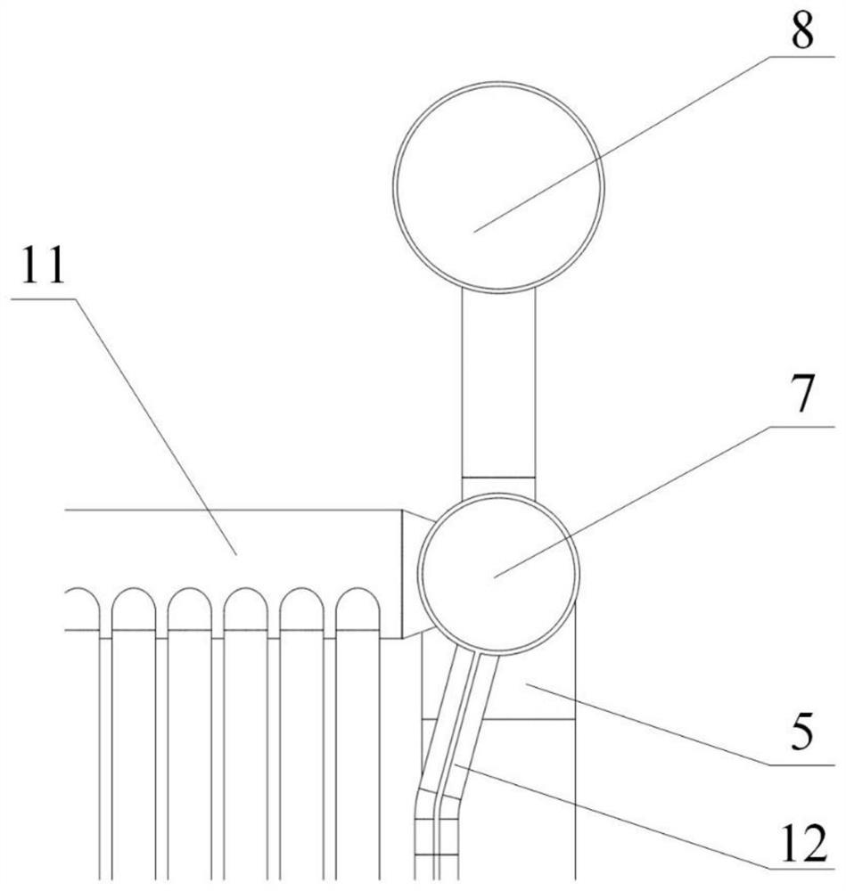 Premixed water-cooed combustion corner tube steam boiler