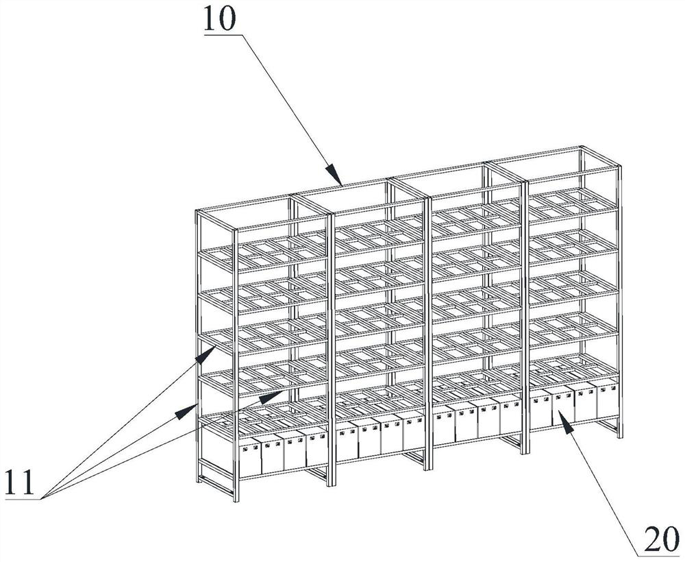 Bracket structure of battery energy storage device and battery energy storage device