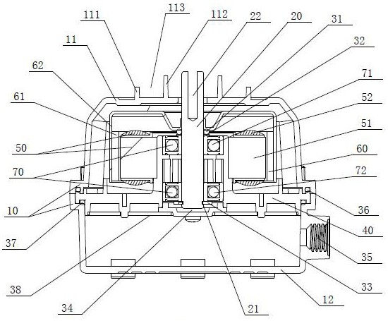 Variable-frequency motor and fan for refrigerator