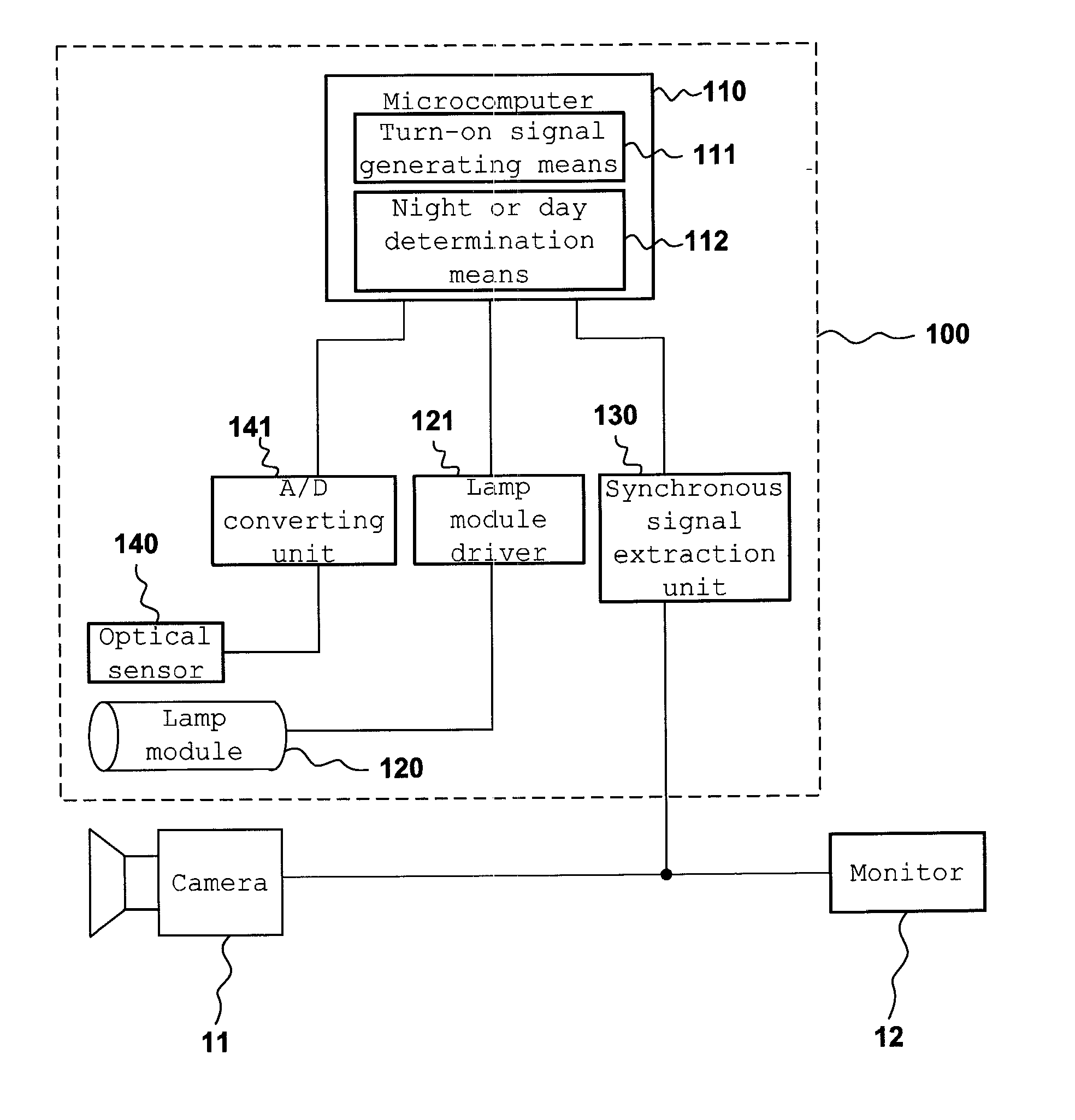 Lighting apparatus and lighting control method for a closed-circuit television camera, and lighting control system interlocked with the closed-circuit television camera