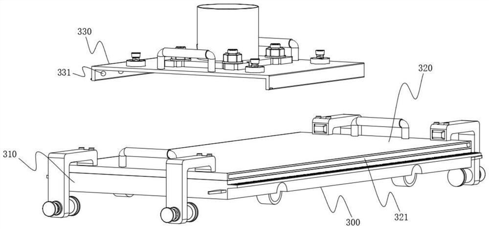 An air compressor cylinder porous processing device with an auxiliary positioning mechanism