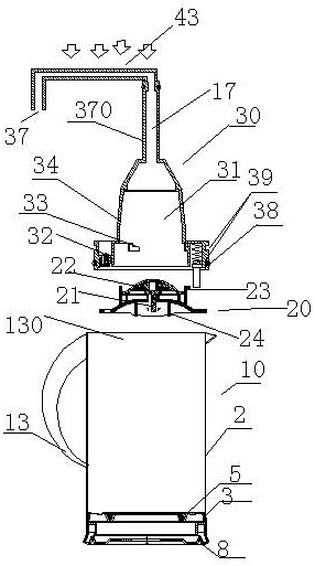 Down pressure chamber pressure method