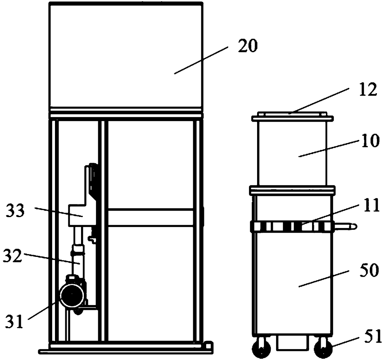 Forming cylinder device for 3D printer