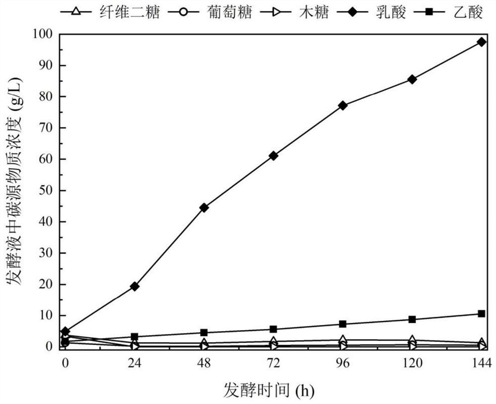 A method for producing waste water denitrification carbon source by lactic acid fermentation of kitchen waste