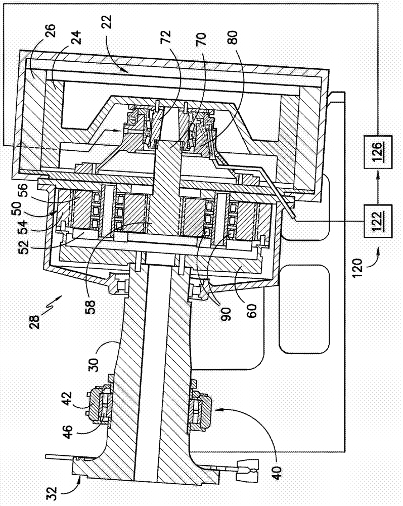 Drivetrain and method for lubricating bearing in wind turbine