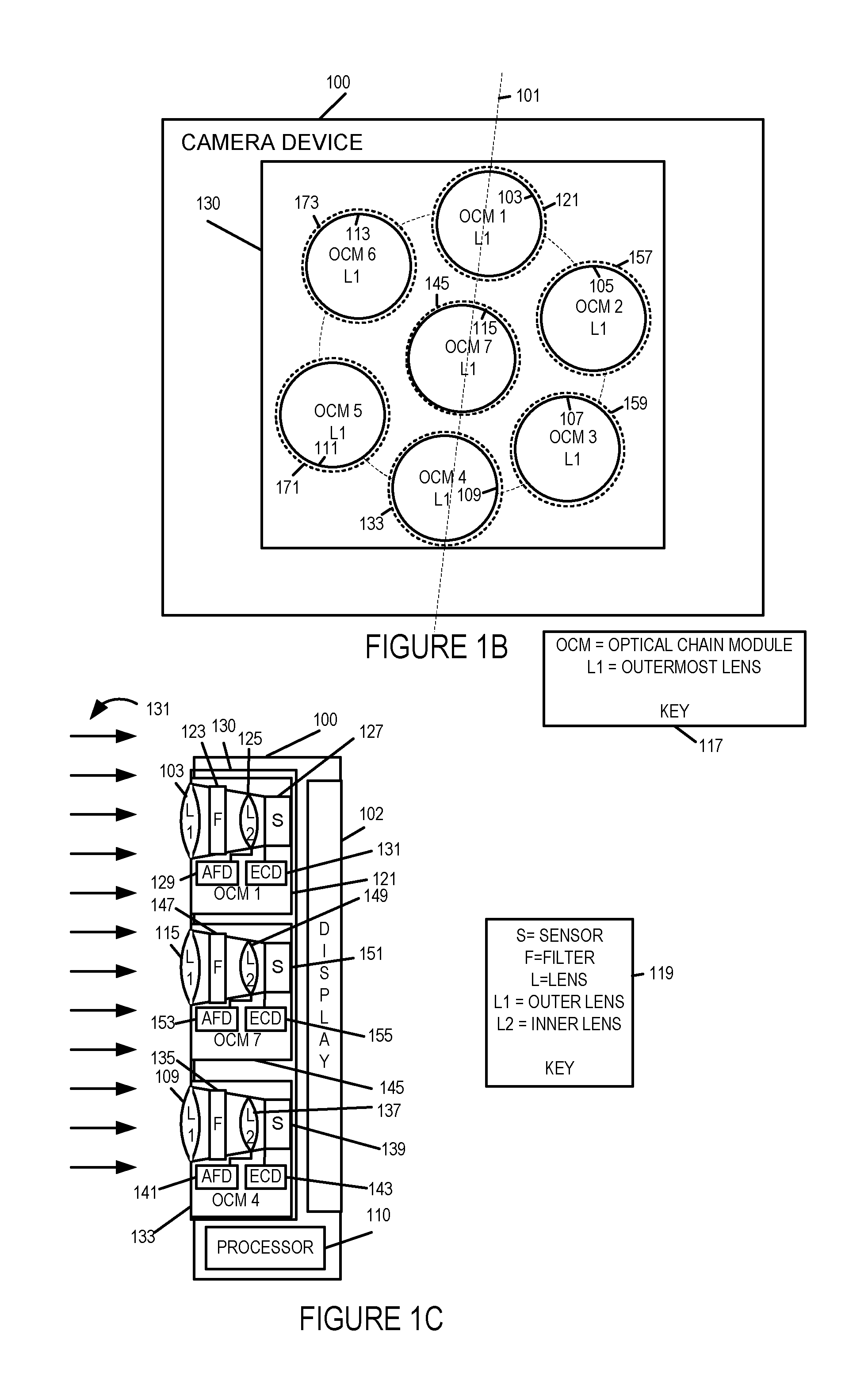 Methods and appartus for using multiple optical chains in parallel with multiple different exposure times