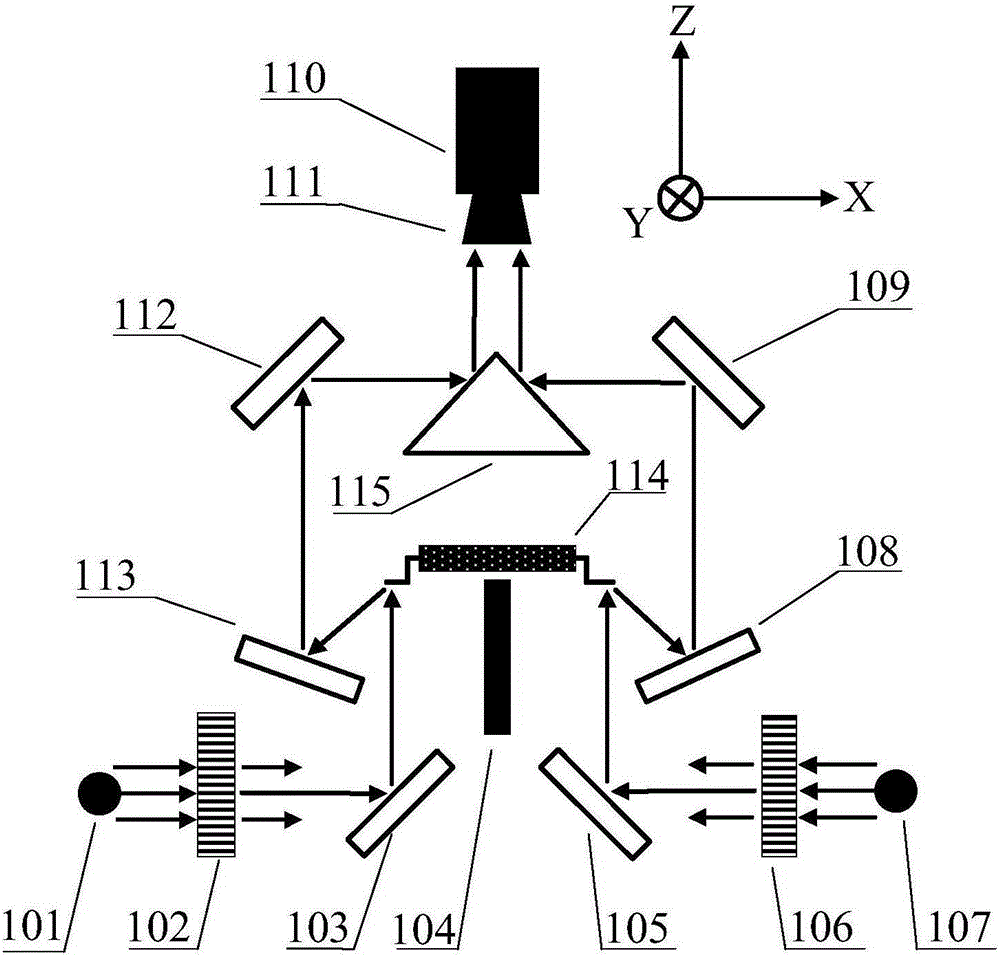 System and method for coplanarity measurement of ic pins with multi-stage reflection and grating imaging