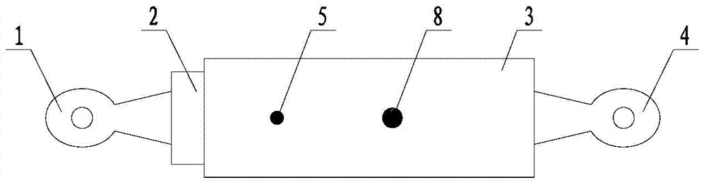 Pin hole type bridge collapse-preventing device