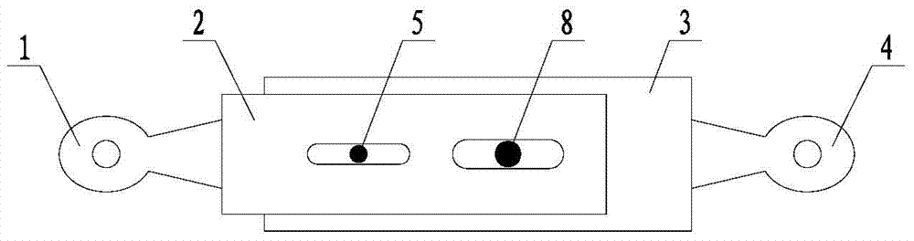 Pin hole type bridge collapse-preventing device