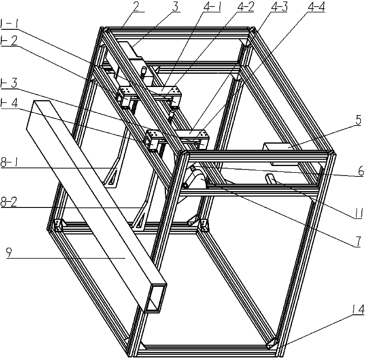 Gear and screw connecting type heavy vehicle rear protective device