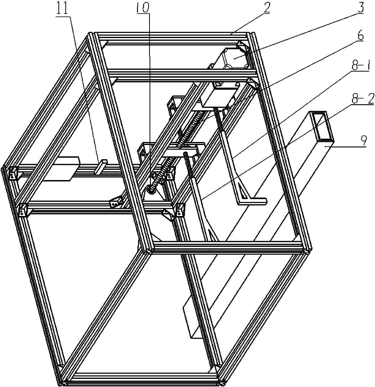 Gear and screw connecting type heavy vehicle rear protective device